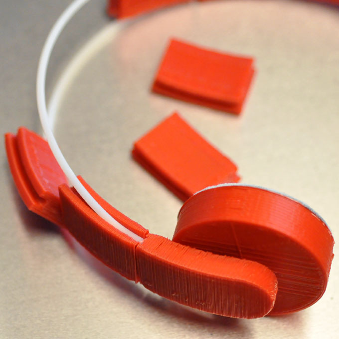 3d geprinte koptelefoon