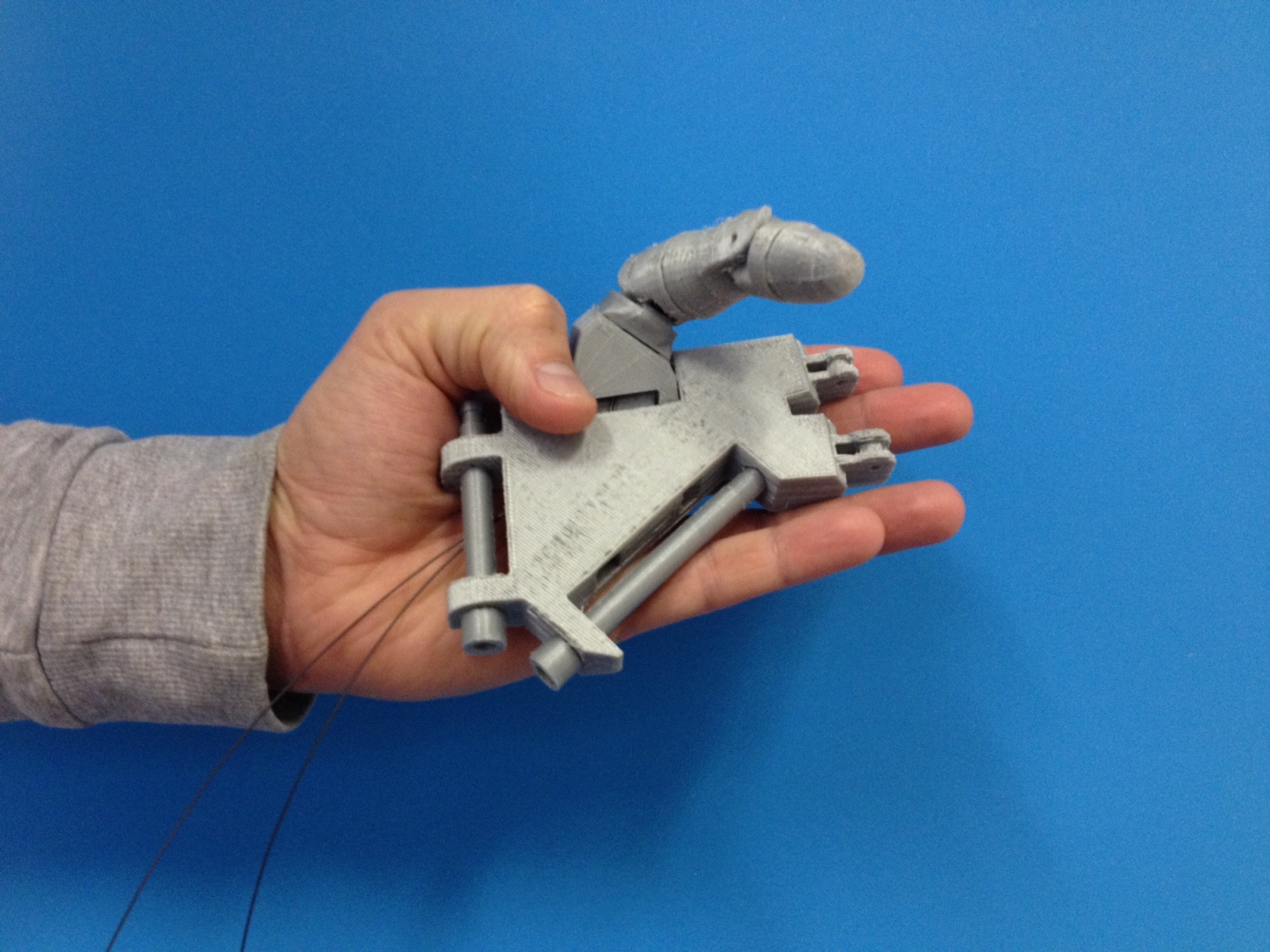 3D geprinte robot hand met Ultimaker