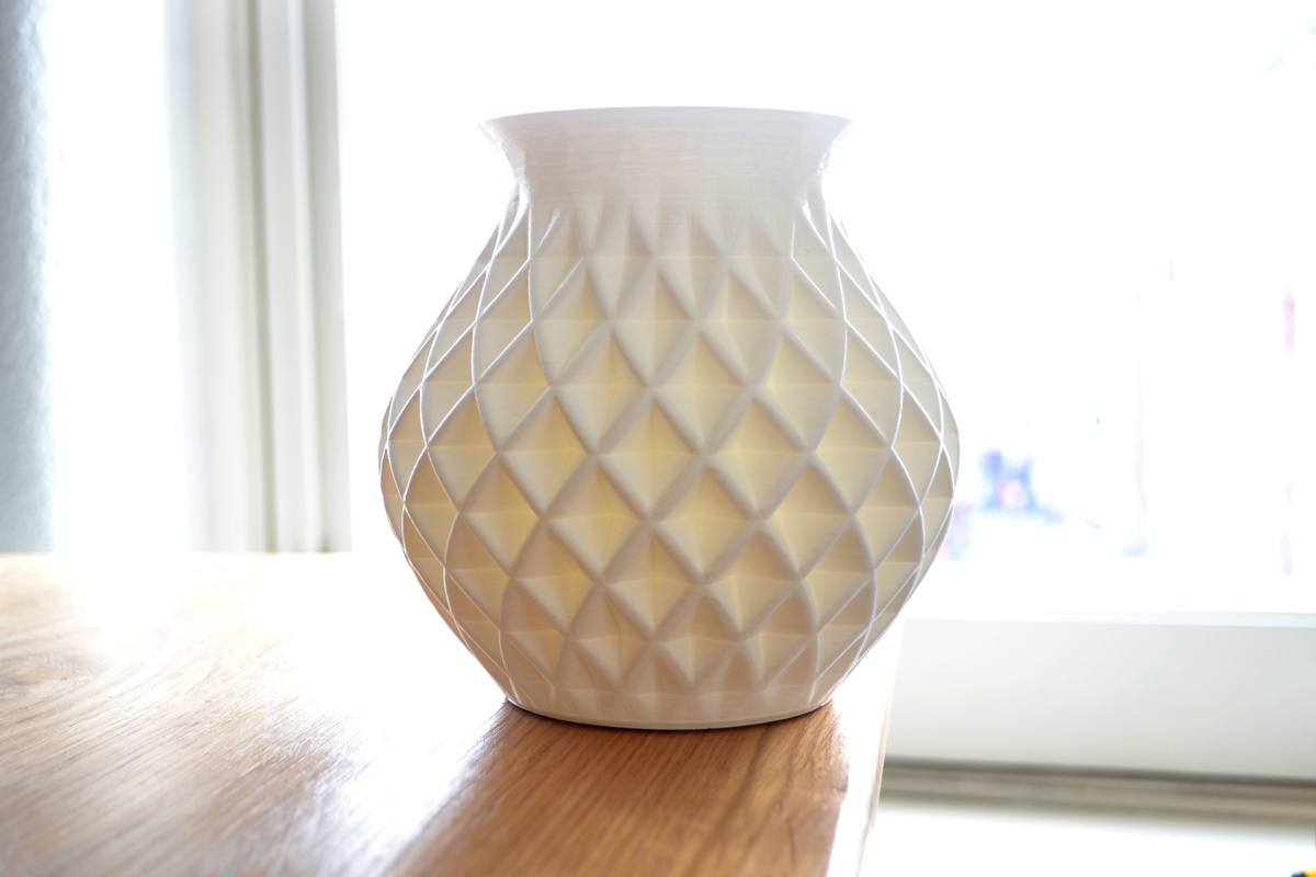 3D geprinte vaas van Thingiverse