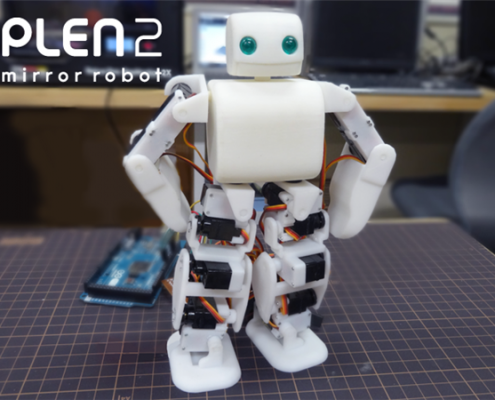 3d-printed-open-source-humanoid-robot-plen2-launches-on-kickstarter